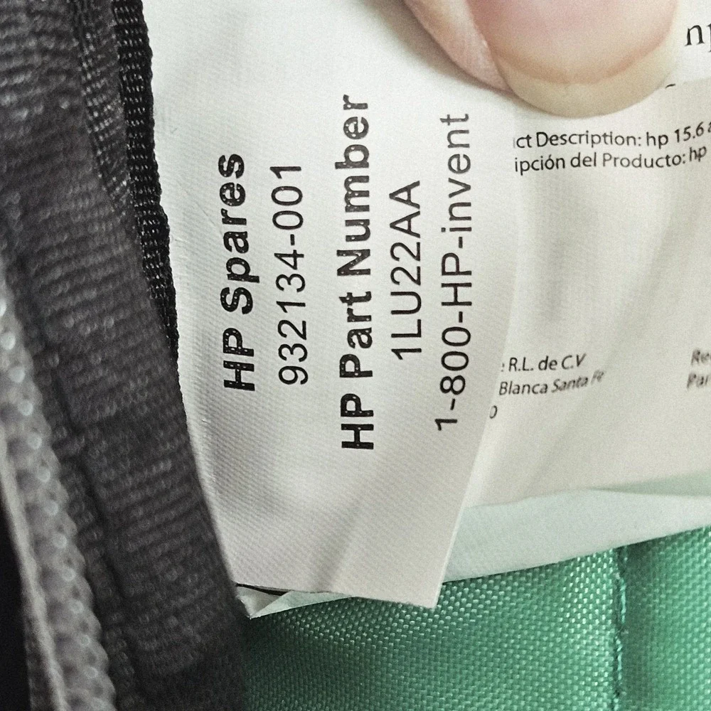 HP 15.6″ Active Backpack Black Mint Green Padded Straps‎ Interiors Dividers Zip